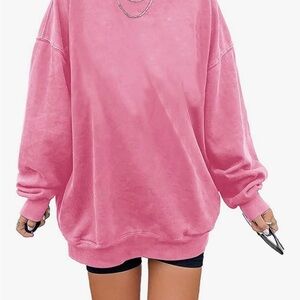 Pink Oversized Sweatshirt